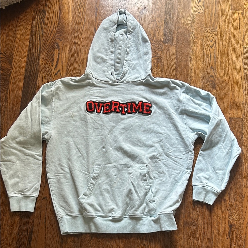 Overtime Light Gray Men's Hoodie